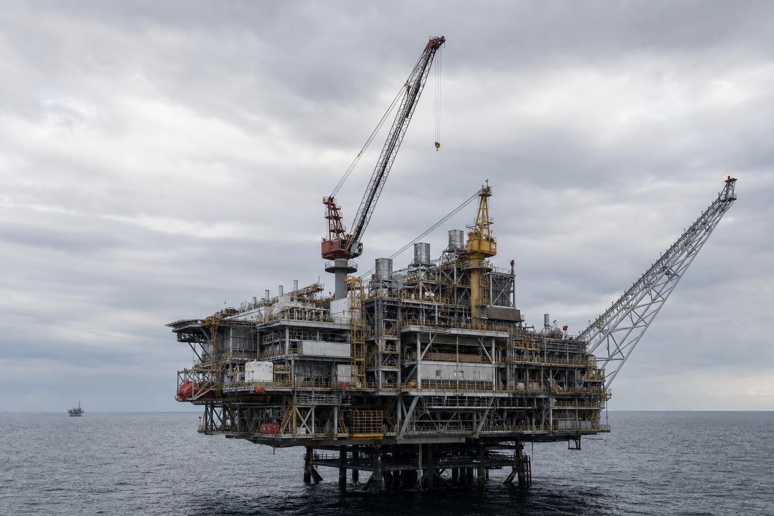 Plataforma offshore de óleo e gás